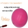 CIZEBO Pilates Ball 8 inch, Small Exercise Ball Between for Knees with Needle Pump for Core Workout & Physical Therapy Yoga PT, Pink view 4