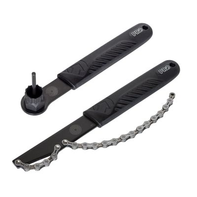 PRO Cassette Remover Set Sprocket Reverter Tool (Fits 6/7/8/9/10/11S) + Lock Ring Tightening Tool Set Black