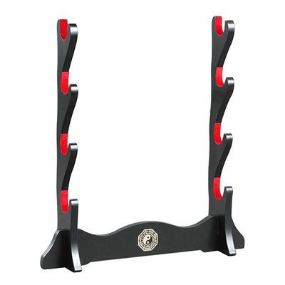 Fcyylight Sword Display Stand Wood Display Holder Support for All Sword-4 Tier