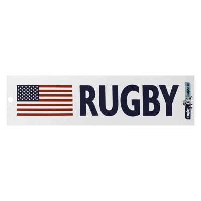 USA Flag Rugby Bumper Sticker
