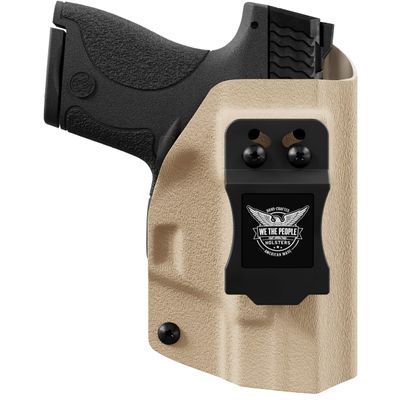 We The People Holsters - Tan - Left Hand - IWB Holster Compatible with Glock 17/MOS / 22/MOS / 31/MOS / 47 MOS w/Streamlight TLR-1/1S/HL Light RDS