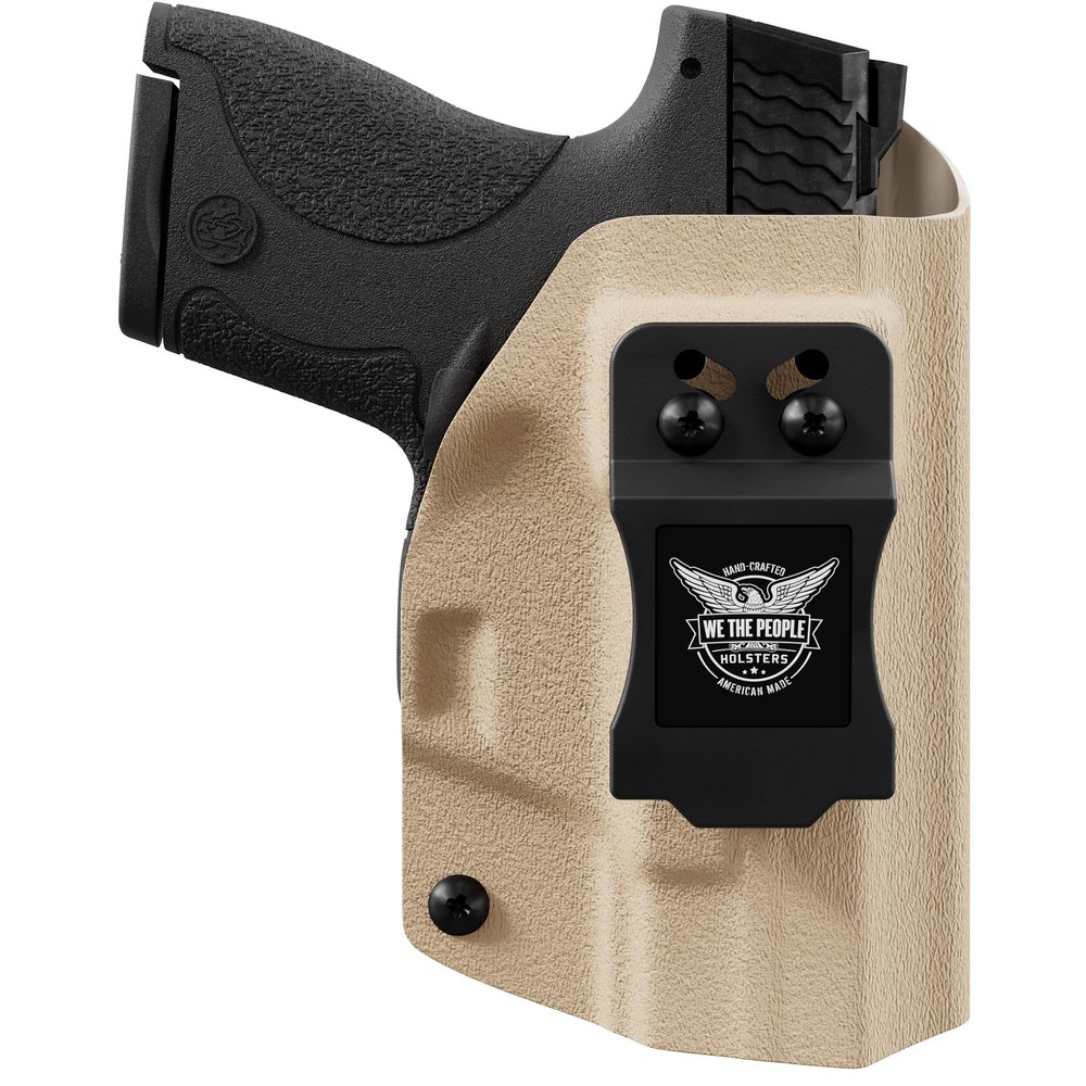 We The People Holsters - Tan - Left Hand - IWB Holster Compatible with Glock 17/MOS / 22/MOS / 31/MOS / 47 MOS w/Streamlight TLR-1/1S/HL Light RDS