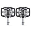 BW USA Rock Garden Flat Pedal - SPD Compatible Clipless MTB Bike Pedals - Black view 2