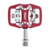 BW USA Rock Garden Flat Pedal - SPD Compatible Clipless MTB Bike Pedals - Red view 1