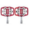 BW USA Rock Garden Flat Pedal - SPD Compatible Clipless MTB Bike Pedals - Red view 2