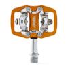 BW USA Rock Garden Flat Pedal - SPD Compatible Clipless MTB Bike Pedals - Orange view 1