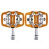 BW USA Rock Garden Flat Pedal - SPD Compatible Clipless MTB Bike Pedals - Orange view 2