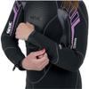 Seac Komoda Lady, Ultra Comfortable Scuba Diving Wetsuit in 5 mm Superelastic Neoprene, Rear Zip, Black, S view 2