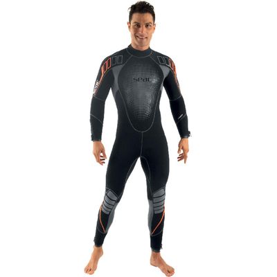 Seac Komoda Man, Ultra Comfortable Scuba Diving Wetsuit in 5 mm Superelastic Neoprene, Rear Zip
