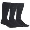 Chaps Mens Super Soft Dress Crew - 3 Pair Pack Patterns And Textures Casual Sock, Black Birdseye Textured, 6-12 US view 1