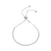 PAVOI 14K Gold Plated Cubic Zirconia Classic Tennis Bracelet for Women in White Gold view 1