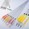30inch Aluminum Arrows with Feather Spine 500 for Compound Bow & Recurve Bow & Longbow Archery Hunting Targeting (Red) view 1