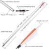 30inch Aluminum Arrows with Feather Spine 500 for Compound Bow & Recurve Bow & Longbow Archery Hunting Targeting (Red) view 2