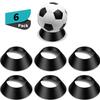 Blulu 6 Pcs Memorabilia Ball Display Stand Pedestal Ball Stand Holder for Soccer Basketball Football Volleyball Softball Bowling(Black) view 1