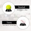 Blulu 6 Pcs Memorabilia Ball Display Stand Pedestal Ball Stand Holder for Soccer Basketball Football Volleyball Softball Bowling(Black) view 4