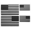 EyeCatcher USA Flag Reflective Emblem Decal Black - 4 Pack view 1