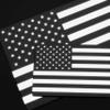 EyeCatcher USA Flag Reflective Emblem Decal Black - 4 Pack view 4