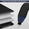 BIG TEETH Golf Bag Strap Single Padded Shoulder Strap Adjustable Thick Pad Straps Universal Replacement Quick Release (Black and blue with 2 clips) view 4