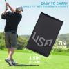 BIG TEETH Golf Scorecard Holder Yardage Book Cover USA Pattern Golf Accessories Leather Fit for Most Back Pocket (Grey) view 2