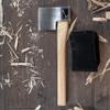 The Butcher: World Axe Throwing League Premium Competition Throwing Axe with Throwing Hatchet Nylon Sheath and Hickory Wooden Handle (Patented Design) view 4