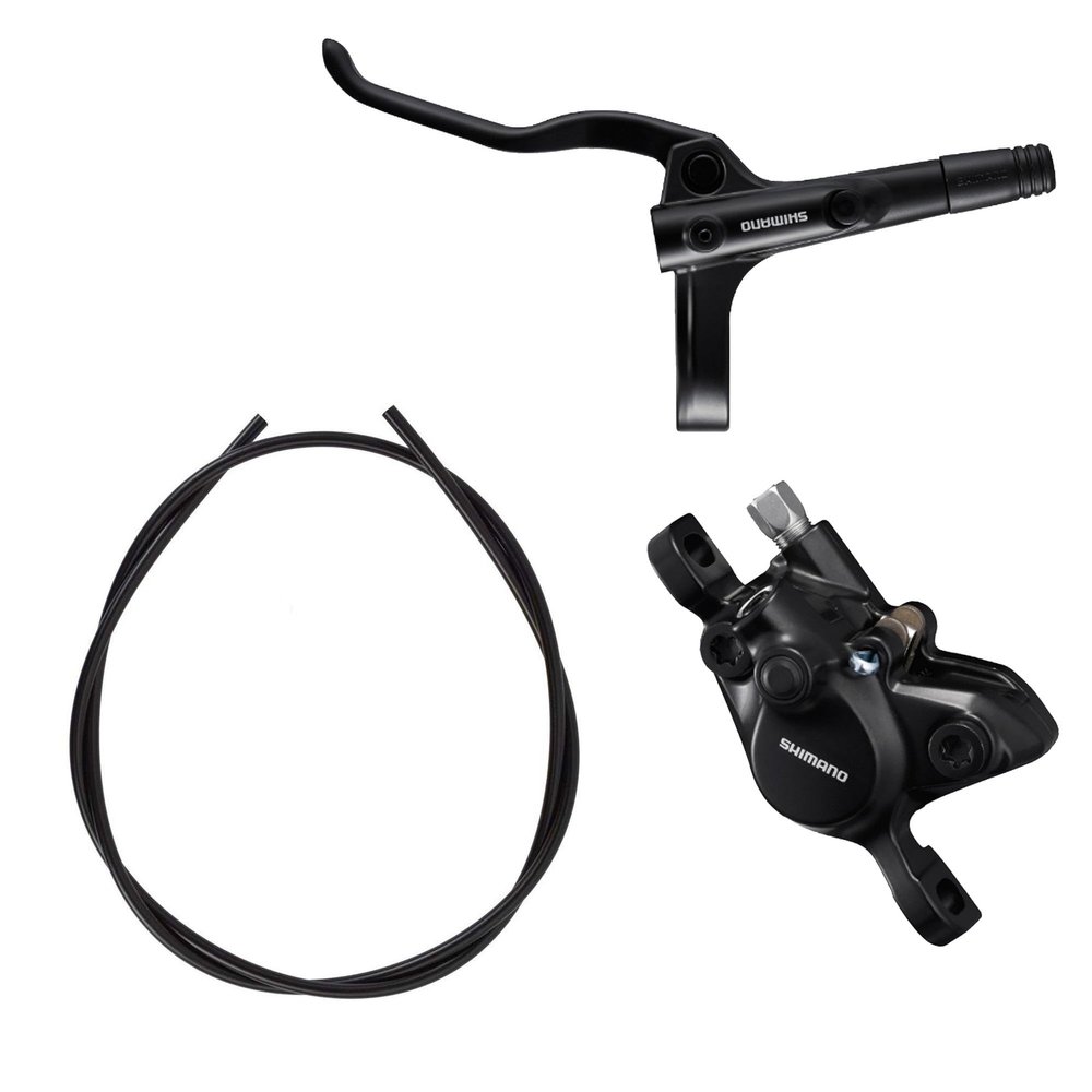 Shimano Non-Series MTB Unisex's MT200BLR Wheels, Black, Rear