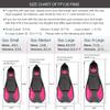 F FYJS Short Swim Fins,Travel Size Diving Flippers with Mesh Carrying Bag for Adult Men Women view 4