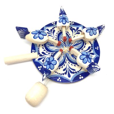 BuyRussianGifts Russian Novelty Game Chicken Pecking Paddle Hand Carved Hand Painted New