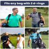 BIG TEETH Golf Bag Strap Single Padded Shoulder Strap Adjustable Thick Pad Straps Universal Replacement Quick Release (Blue with 2 clips) view 3