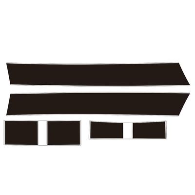 BOJIALI DIY Car Decoration Sticker for 3m Special Purpose Vehicle Sticker Material for Mini Cooper F55 F56 F57 (Black/White Line)