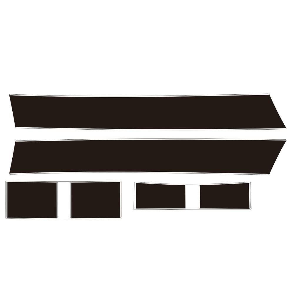 BOJIALI DIY Car Decoration Sticker for 3m Special Purpose Vehicle Sticker Material for Mini Cooper F55 F56 F57 (Black/White Line)
