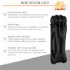 BIGLUFU Bike Lock Bicycle Scooter Motorcycle Folding Locks with 4Keys, Fold Chain Heavy Duty Alloy Steel Foldable Lock with Mounting Bracket 2pc Straps, 86cm/34 Unfolding, 1.92 lbs view 3