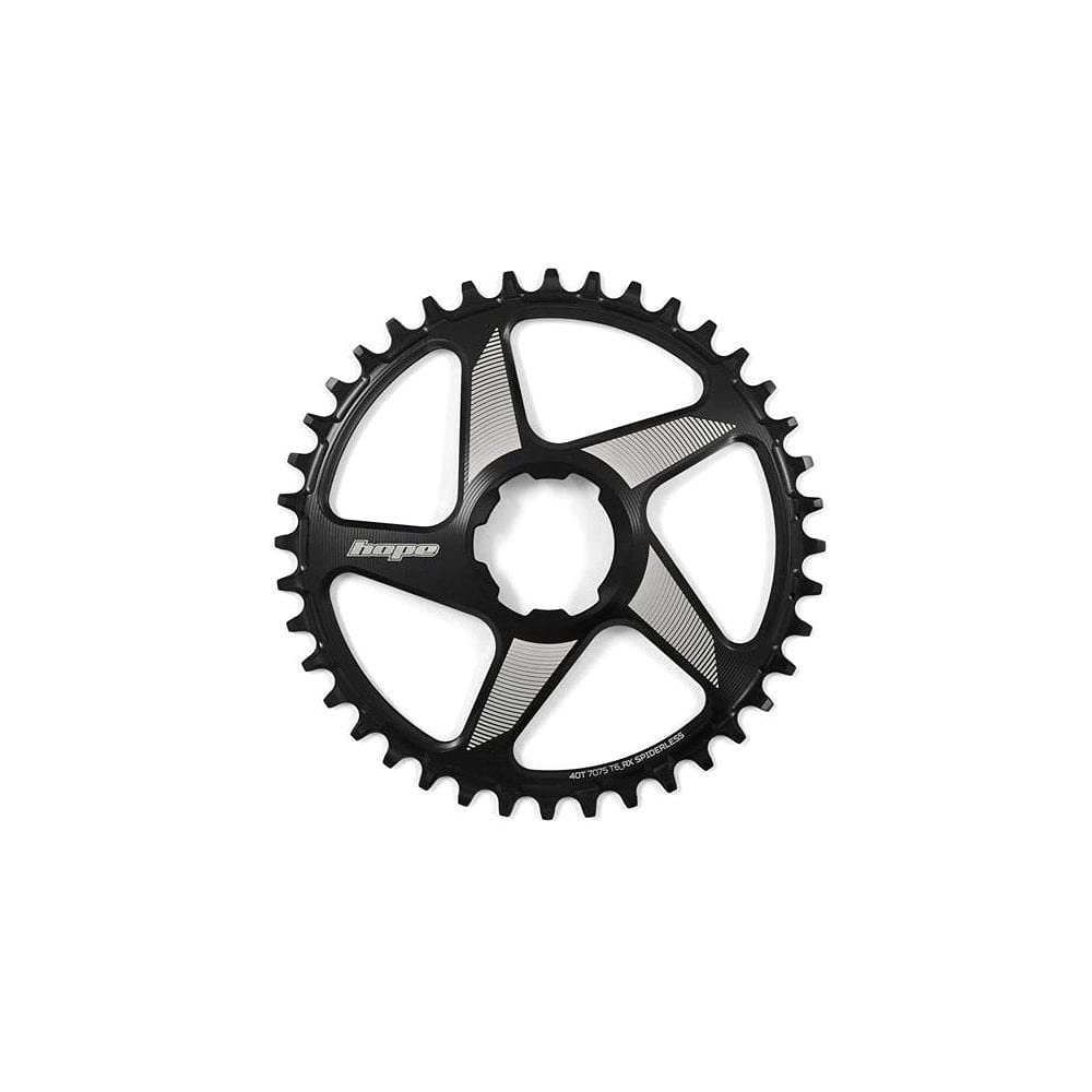 Hope RX Spiderless Chainring, 42T - Black - RR42RXSPN