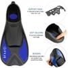 F FYJS Short Swim Fins,Travel Size Diving Flippers with Mesh Carrying Bag for Adult Men Women view 2