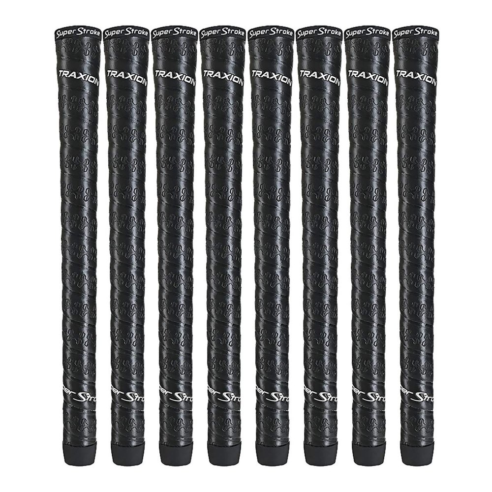 Golf Bundle 8 Grips Super Stroke Traxion Wrap Club Grip - Standard - Black