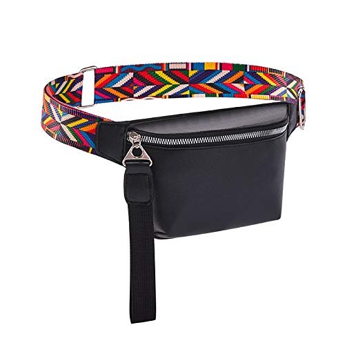 Waist Pack Fashion Fanny Pack Waist Bag for Women PU Leather Bohemian Belt Bag Women Phone Pouch Casual Black Chest Bags Girls Shoulder