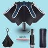 lliang Umbrella Reflective Big Parapluie Inverse Umbrella For Car Business Foldable Umbrella Rain Men Women Automatic Reverse Umbrellas Strong view 4