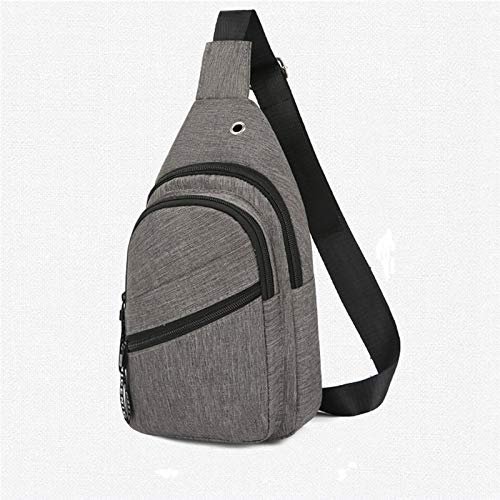 Waist Pack Men's Shoulder Bag Sling Chest Pack Canvas Usb Charging Sports Crossbody Handbags For Men Chest Bags Belt Waist Packs