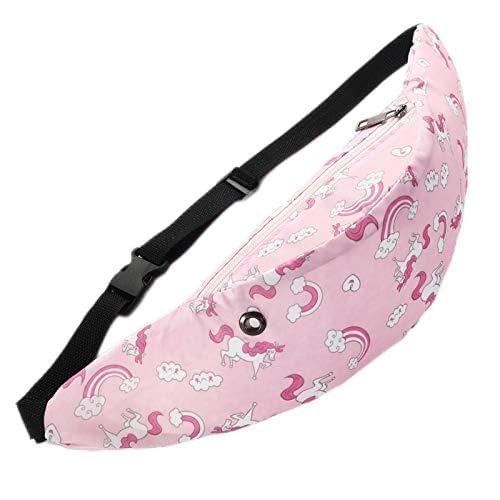 Waist Pack Fashion Floral Print Waist Bag For Women Canvas Letter Pattern Belt Purse Female Sports Waist Pocket Waterproof