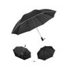 lliang Umbrella Automatic Umbrella Reverse Folding Business Umbrella With Reflective Strips Umbrellas Rain For Men Women Black Coating view 3