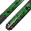 AB Earth 58 inch Hand-Painted Series 2-Piece Billiard Pool Cue Stick with Irish Linen Wrap (Green, 20oz) view 1