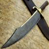 Handmade Damascus Crocodile Dundee Bowie knife, Hunting Bowie Knife With Sheath. Survival knife for men. Fixed Blade With Micarta Handle view 1