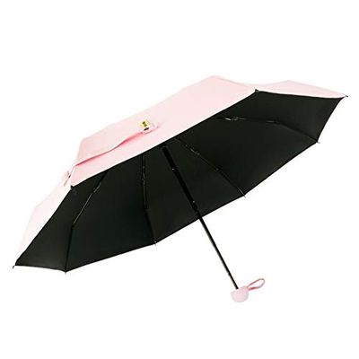 lliang Umbrella Light Sun Umbrella Female Anti-uv Sunshade Umbrella Pocket Sunscreen Umbrella Portable Mini Umbrella