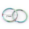 20-32mm rainbow Key Fob Hardware with Key Rings Sets metal keychain hardware for webbing Wristlets Fabric Key Chain key rings Ribbon 10pcs (20mm) view 4
