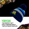 Teenage Mutant Ninja Turtles Beanie Hat and Gloves Set, TMNT Kids Cuff Winter Knit Cap and Mittens, Multi, One Size view 3