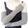 Share Maison Women's Arm Warmers with Thumb Hole Winter Fingerless Stretchy Cashmere Wool Long Gloves Sleeves (24-brown) view 1