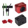 2PCS Archery Compound Bow Arrow Rest Clamps Buckle Metal Cable Fastener Clip Drop Away Arrow Rest Cable Clamp Buckle-Aluminum (RED+Black) view 1