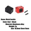 2PCS Archery Compound Bow Arrow Rest Clamps Buckle Metal Cable Fastener Clip Drop Away Arrow Rest Cable Clamp Buckle-Aluminum (RED+Black) view 2
