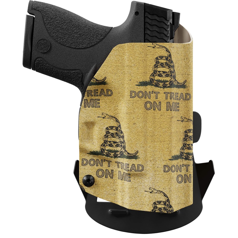 We The People Holsters - Gadsden Flag - Right Hand - OWB Holster Compatible with Glock 34/MOS / 35/MOS w/Streamlight TLR-1/1S/HL Light RDS