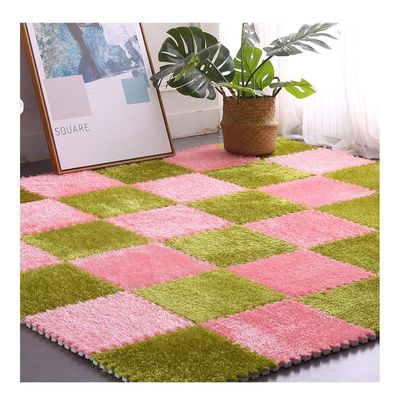 ALGFree Living Room Bedroom Kids Baby Foam Puzzle Mat Interlocking Tiles Soft Patchwork Floor Protective Carpet Splice Fluffy Mat, Arbitrary Splice (Color : B, Size : 31x31x0.6cm-6pcs)