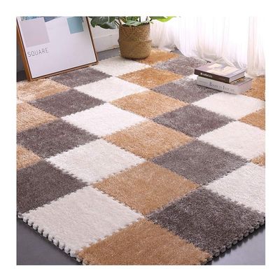 ALGFree 30X30cm Baby Crawling Foam Puzzle Mat Interlocking Floors Tiles Hair Pad Door Floor Carpet Living Room Bed Room, Can Cutting (Color : B, Size : 31x31x1cm-9pcs)